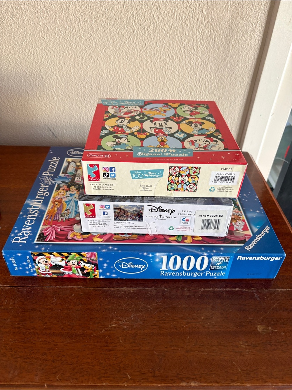 Lot of (3) Disney themed puzzles